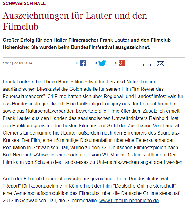 Zeitungsausschnitt