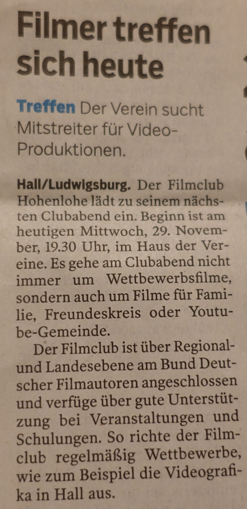 Zeitungsausschnitt