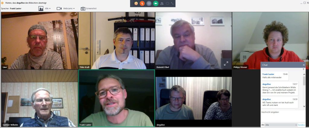 Screenshot Videokonferenz